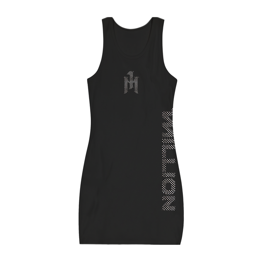 MILLION Crystal Tank Dress - White