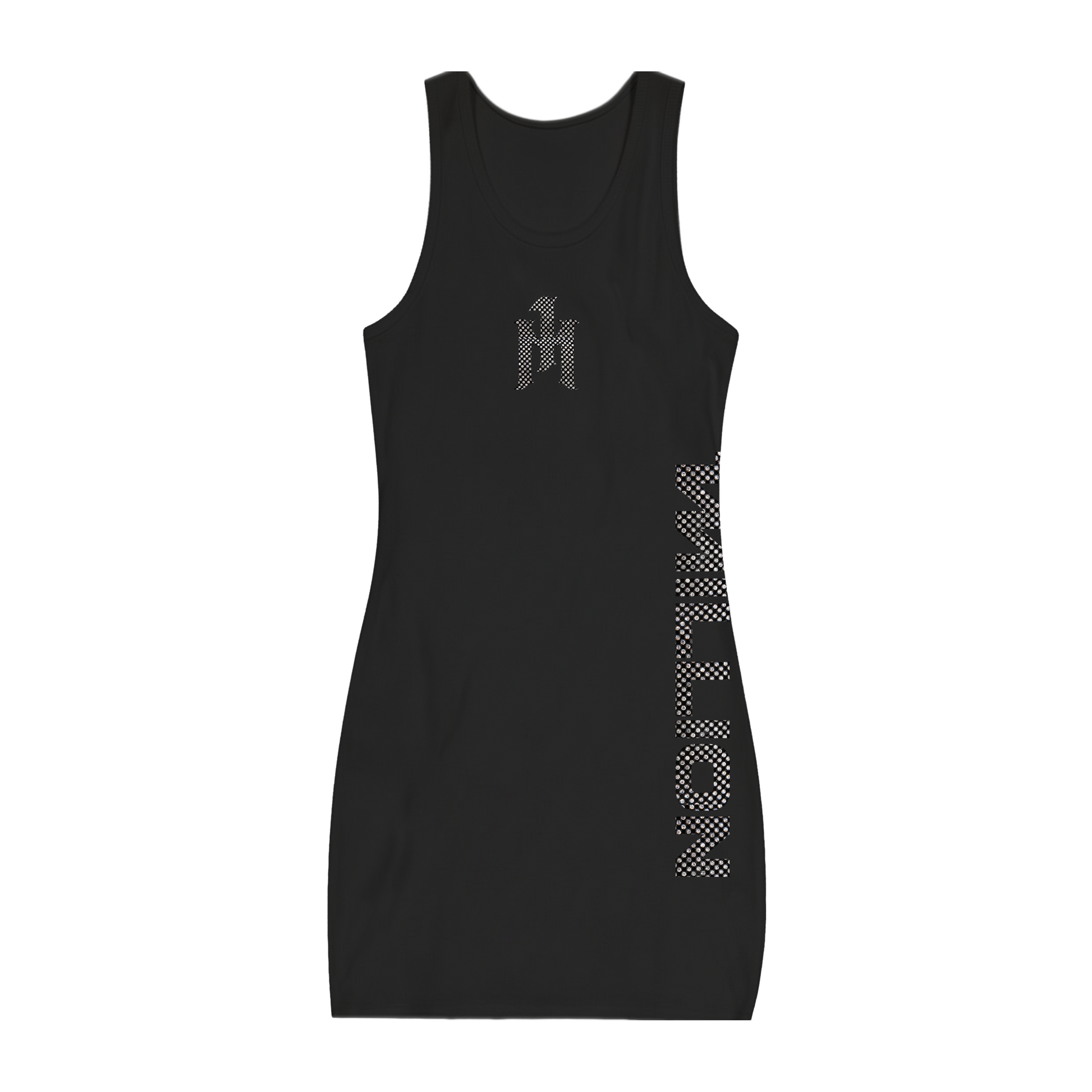 MILLION Crystal Tank Dress - White