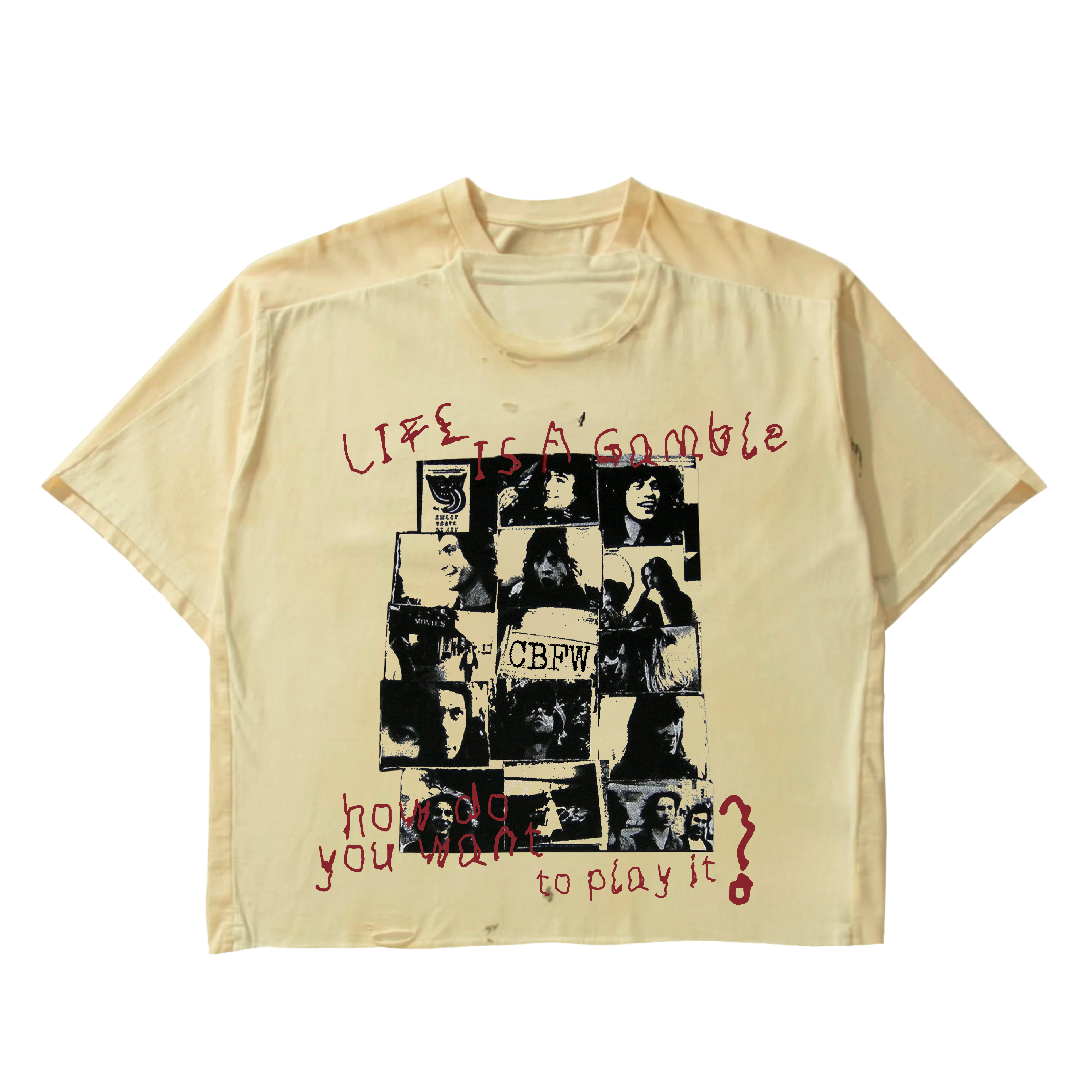 Life is a gamble crop tee