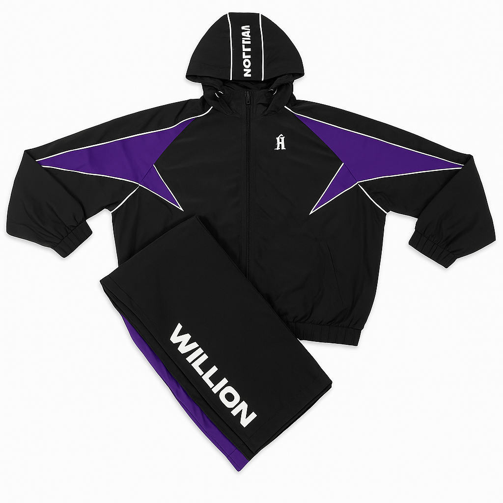 Purple & Black Track Suit