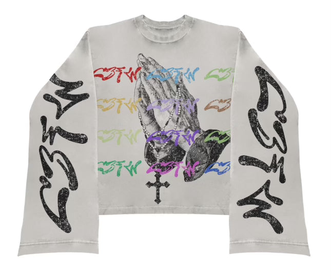 CBFW Multi color praying tee